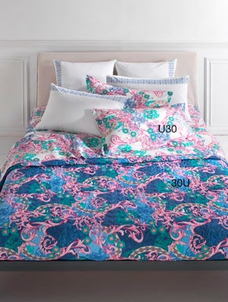 Постельное белье 2 спальное евро Mirabello Alicante синее