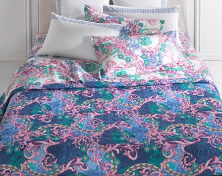 Постельное белье 2 спальное евро Mirabello Alicante синее