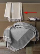 Плед 130х180 Somma GOLD JACQUARD col.122 bianco beige 