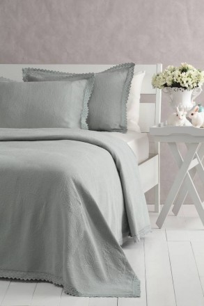 Покрывало 240х260 Pavia LOREN Yatak Yesil Зеленое