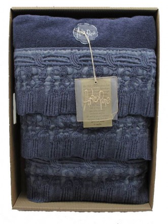 Набор полотенец 3 шт Arte Pura 4.880.PU - 428 BALTIC OLD (темно синий)