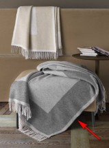 Плед 130х180 Somma GOLD JACQUARD col.111 grigio 