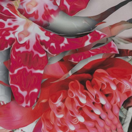 Постельное белье 2 спальное евро Roberto Cavalli UNDERSEA pink 002