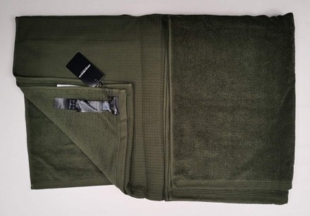 Полотенце 100x170 Emporio Armani MARE military green хаки