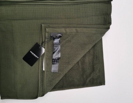 Полотенце 100x170 Emporio Armani MARE military green хаки
