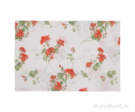 Постельное белье 2 спальное евро макси Mirabello Gerani оранжевое