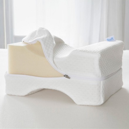 Подушка ортопедическая 26х20х14 Dormisette Komfort под колени для спящих на боку