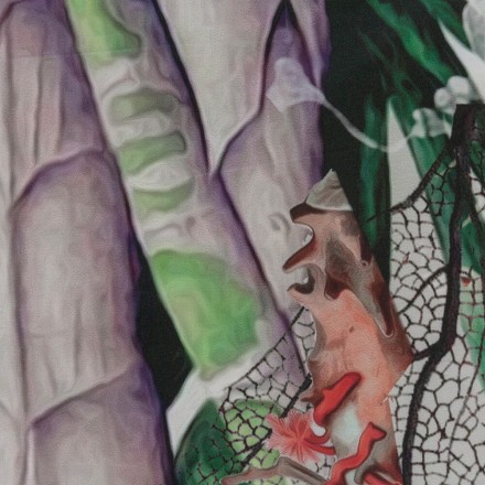 Постельное белье 2 спальное евро макси Roberto Cavalli UNDERSEA pink 002