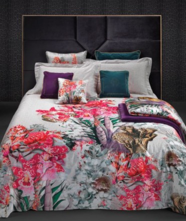 Постельное белье 2 спальное евро макси Roberto Cavalli UNDERSEA pink 002