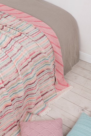 Покрывало 150x210 Luxberry Bali розовый-бирюзовый-бордо