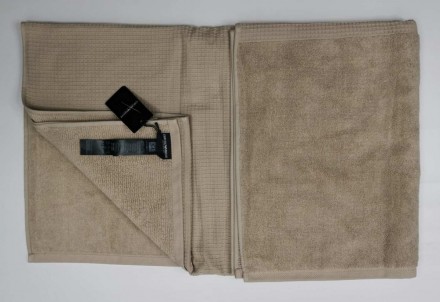 Полотенце 100x170 Emporio Armani MARE pearl grey бежевое