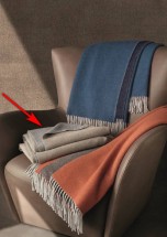 Плед 130х180 Somma GOLD col.021 bianco beige