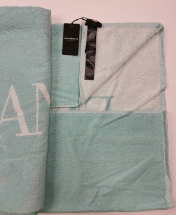 Полотенце 100x170 Emporio Armani MARE NEW mint green зеленое