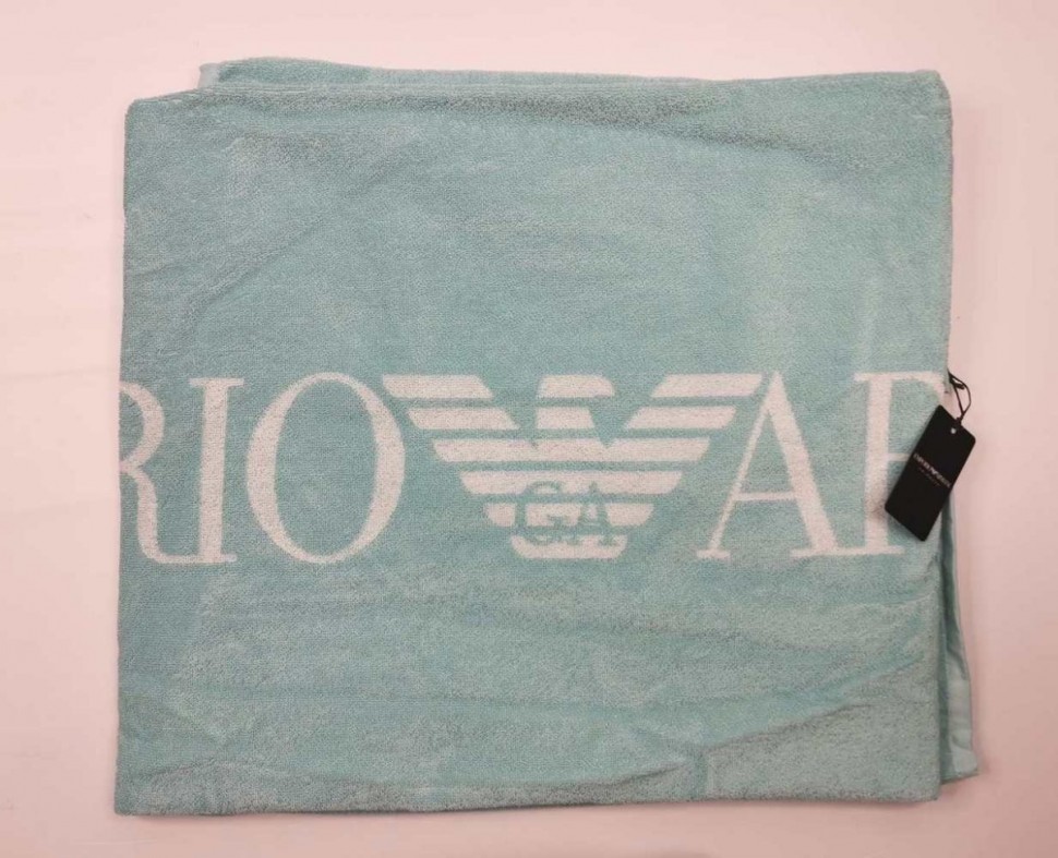 Полотенце 100x170 Emporio Armani MARE NEW mint green зеленое