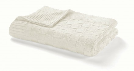 Плед 130x170 L'appartement Allan слоновая кость