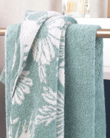 Полотенце 80х150 Cawo EDITION FLORAL 638 43 sage