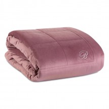 Покрывало 270х270 Blumarine BLU VELVET 02 blush темно-розовое 