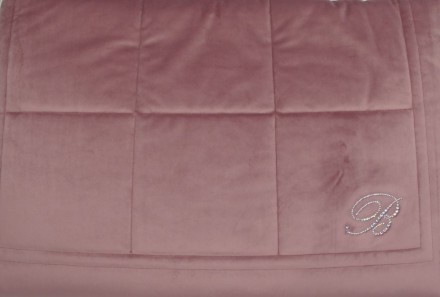 Покрывало 270х270 Blumarine BLU VELVET 02 blush темно-розовое 