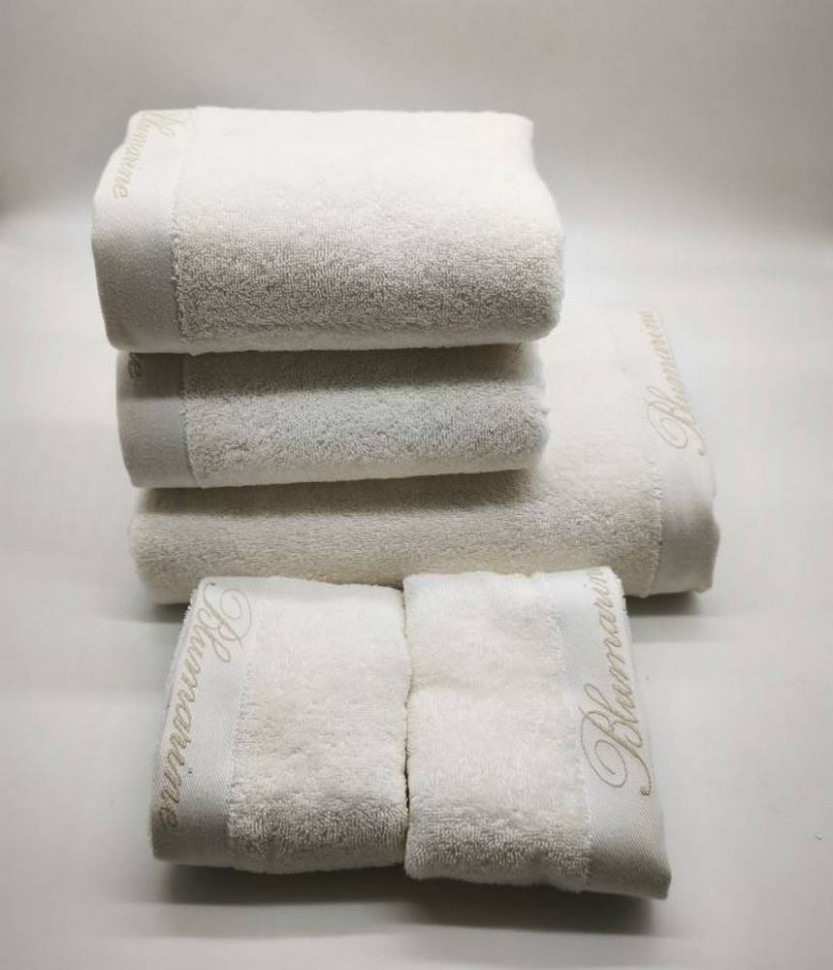 Набор полотенец 5шт Blumarine SPA молочный 05 ivory