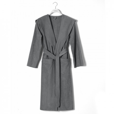 Халат хлопковый Hamam Meyzer темно-серый