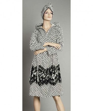 Халат махровый Luna di Giorno 2321 black-white