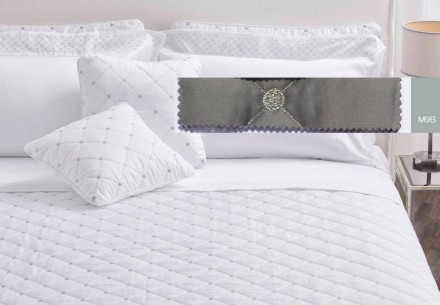 Покрывало 270x270 Mastro Raphael  FONTAINEBLEAU темно-серое