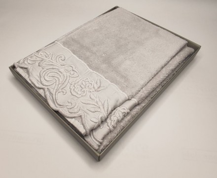 Набор полотенец 2 шт Mastro Raphael DUNE MERVEILLE 2У pearl grey 