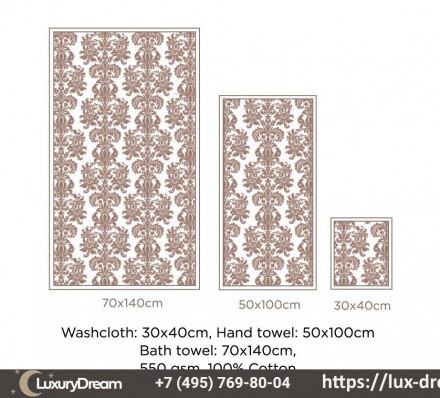 Полотенце 40х30 Hamam Patara розовый