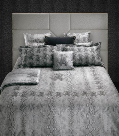 Постельное белье 2 спальное евро Roberto Cavalli SNAKE PYTHON 002 Platinum