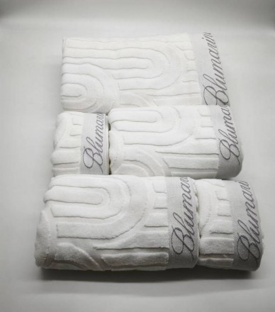 Набор полотенец 5 шт Blumarine MONOGRAM белый 04 white