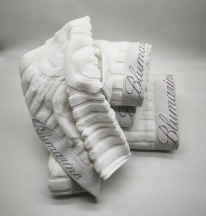 Набор полотенец 5 шт Blumarine MONOGRAM белый 04 white
