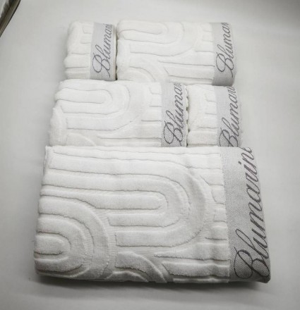 Набор полотенец 5 шт Blumarine MONOGRAM белый 04 white