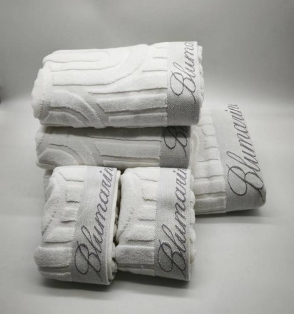 Набор полотенец 5 шт Blumarine MONOGRAM белый 04 white