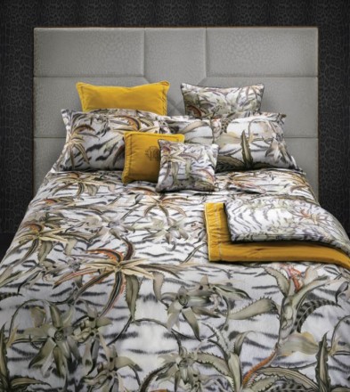 Постельное белье 2 спальное евро Roberto Cavalli FLOWERS TIGRESS 003 Yellow