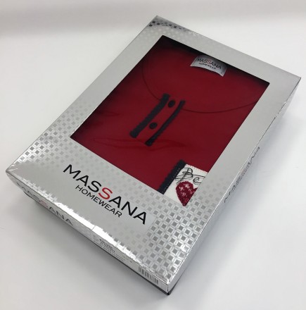 Пижама Massana Dark Red Grey
