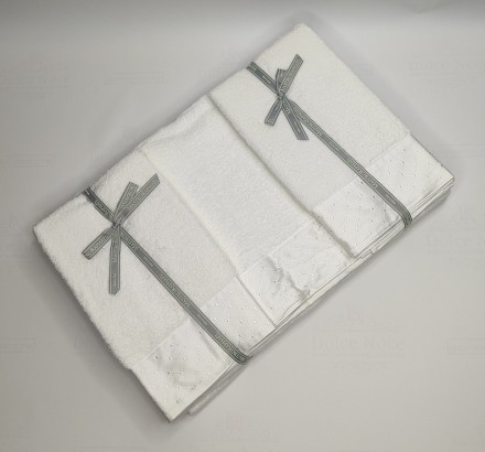 Набор полотенец 5 шт Mastro Raphael FONTAINEBLEAU 1A white