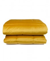 Покрывало 270х270 Blumarine BLU VELVET 07 ochre желтое 