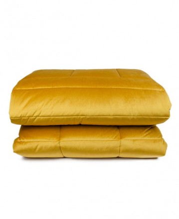 Покрывало 270х270 Blumarine BLU VELVET 07 ochre желтое 