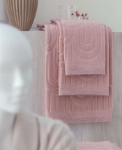 Набор полотенец 5 шт Blumarine MONOGRAM розовый 02 powder pink