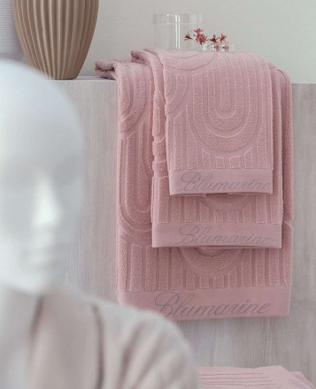 Набор полотенец 5 шт Blumarine MONOGRAM розовый 02 powder pink