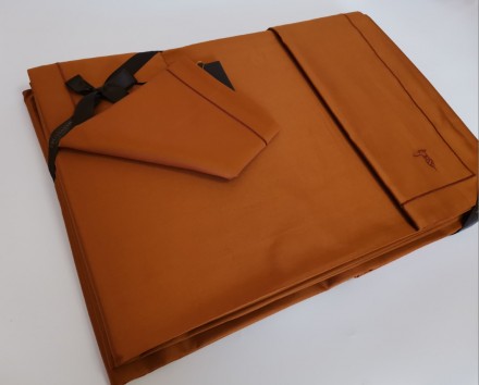 Постельное белье 2 спальное евро Trussardi LINE A21 Cuoio