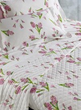 Постельное белье 2 спальное евро макси Mirabello Primi Fiori розовое