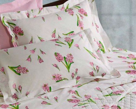 Постельное белье 2 спальное евро макси Mirabello Primi Fiori розовое