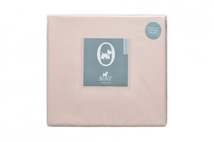 Простыня на резинке 180x200x30 Bovi Osaka нежно-розовая