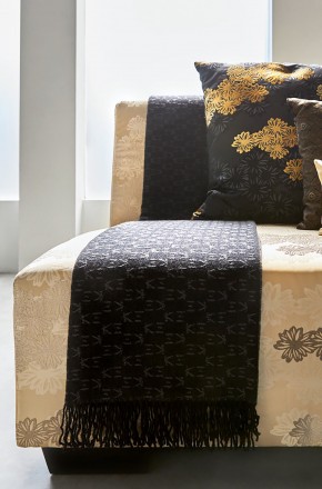 Плед 130х190 K3 Kenzo KOKO col.60 antrazit 