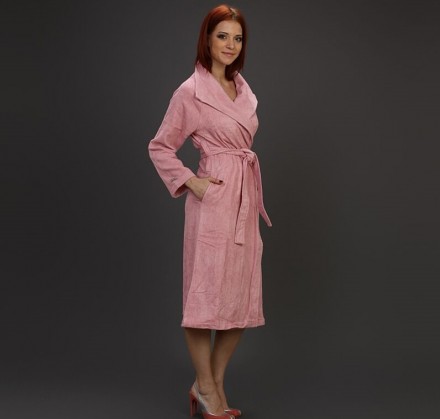 Халат махровый Hamam Waterside розовый