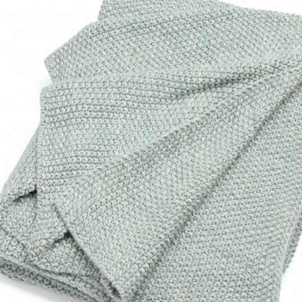 Плед 130x170 Schoner Wohnen Melange mint