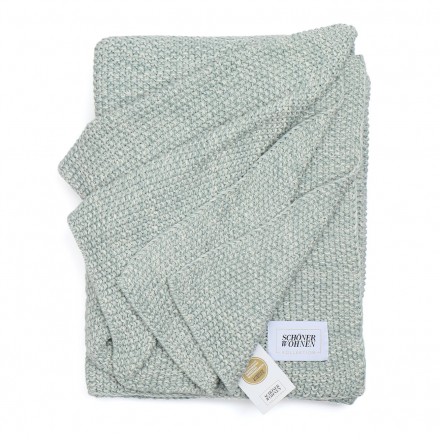 Плед 130x170 Schoner Wohnen Melange mint