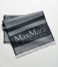 Шарф 38х190 Max Mara Leisure COLIBRI bej серый