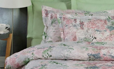 Постельное белье 2 спальное евро Mirabello Spony R03 Rose